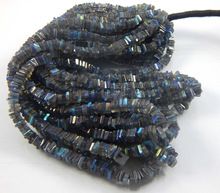 Labradorite Gemstone Heishi Shape Beads