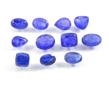 Natural Royal Blue Tanzanite faceted gemstone