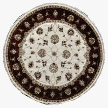 Round Shape Hand-knotted Pure Wool Carpet