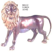 Brass lion antique looking animal figurines