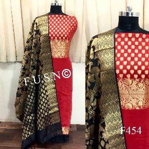Fusion Brand Banarsi Boarder Dress Material