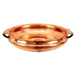 copper urli water pot container