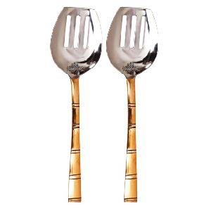 steel copper spatula spoon