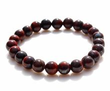 Natural Red Tiger eye Gemstone Beaded Chakra Bracelet