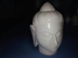 Marble Buddha Head Statue