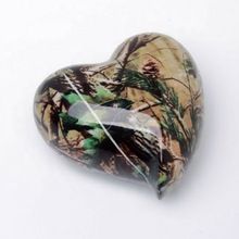 Small Camo Heart Urn