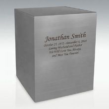 Stainless Steel Cube Cremation Urn