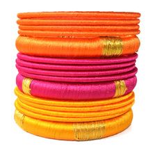 Custom Silk Thread Bangle