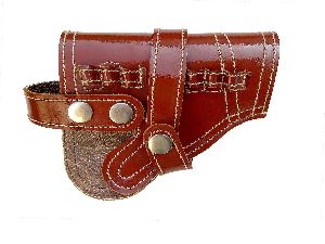 SULTAN Patent Leather Revolver Pistol Cover Holster