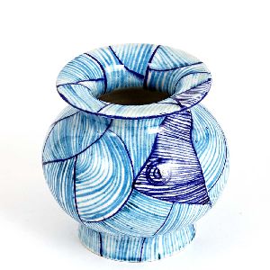 Handmade Blue Pottery Vase