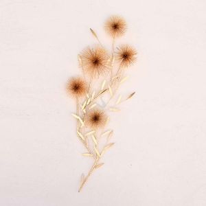 Metal Golden Flower Branch