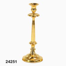 Gold Plated Taper Metal Candlestick
