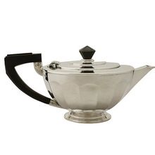 Silver Plated Tea Pot with Wooden Handle