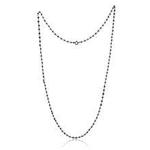Black Diamond bead Gold Necklace