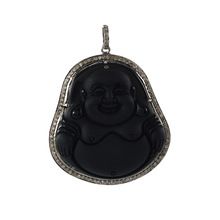 Black Onyx Lucky Buddha Pendant