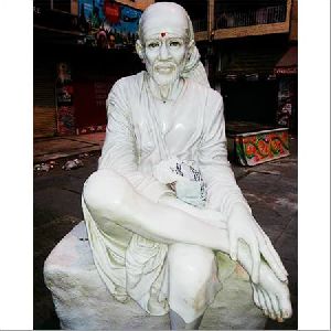 Fibre Sai Baba Sitting Statue