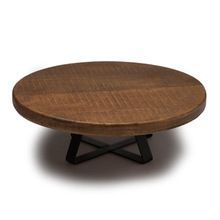 Brown Wood Cake Stand