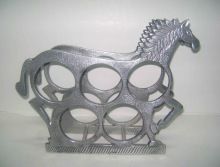 Aluminum Horse shape table bottle holder