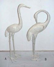 Aluminum Metal Bird Crane figurines