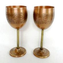 CHAMPAGNE FLUTE WITH GOLDEN STEM