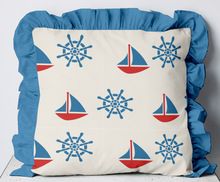 Custom Printed Marine Theme Based frill Cushion