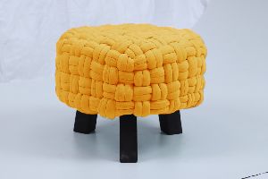 Cotton Stool Pouf, For Home, Hotel, Etc., Size : 38 X 38 X 38 Cm