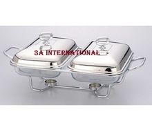 set of 2 silver chafing dish