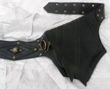genuine leather travel pouch hip waist pockets belts
