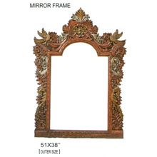 Bird Wooden Jharokha Mirror Frame