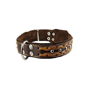 Braided Leather Strong Dog Collars