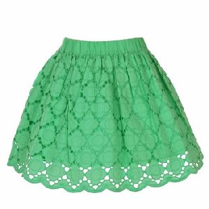 green anglaise skirt