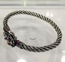 antique finished silver bracelet
