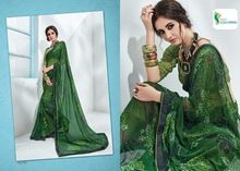 Classy and Elegant Plain georgette crepe sarees