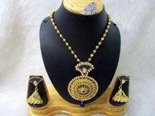 Copper ethnic necklace