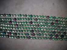 Fluorite round plain gemstone beads