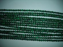 Malachite round smooth green loose beads