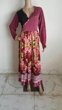 Maroon color Exclusive designer printed abaya kaftans