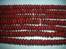 Red Jasper oval beads natural strand