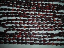 Triangle shape Red tiger eye loose beads