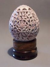 easter egg carved