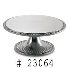 Aluminum Polished Beaded Cake Stand