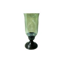 Leaf Glass Hurricane Living Room Candle Holder