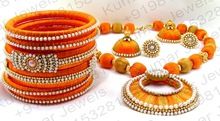 Silk Threaded Traditional Necklace Set