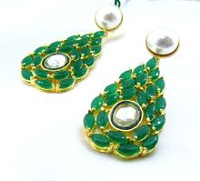 Sizzling Green Emerald Earrings