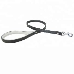 Empty channel DIY Plain Leather Dog Leash