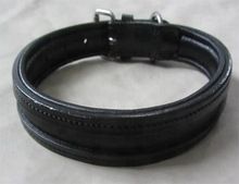 leather Dog Collar with single channel