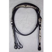 Leather Headstall with Silver fittings