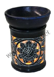 colored soapstone aroma oil burner
