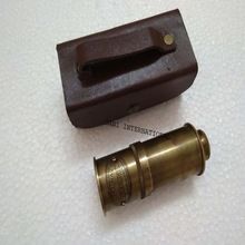 Brass Telescope With Leather Case