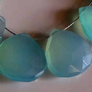 Blue Chalcedony Gemstone Beads